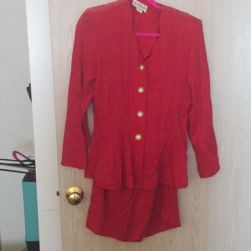 Two piece fitted suit
